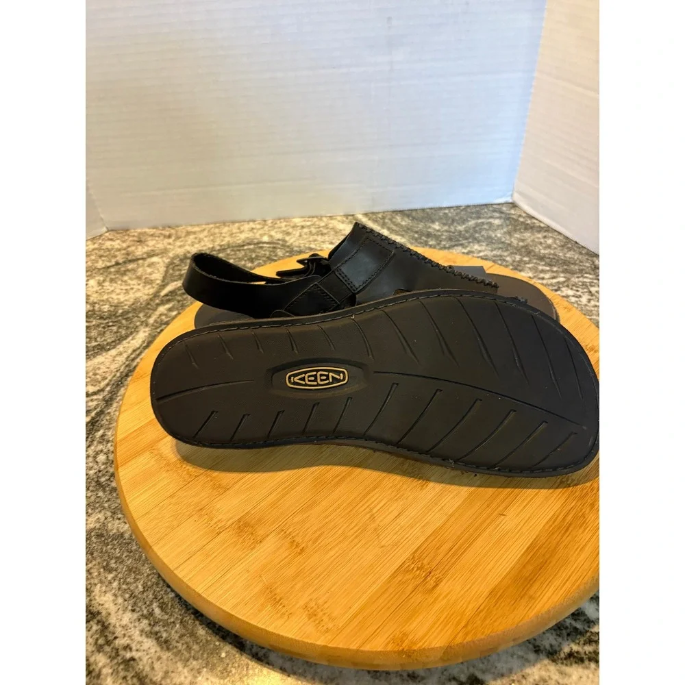 Keen black leather